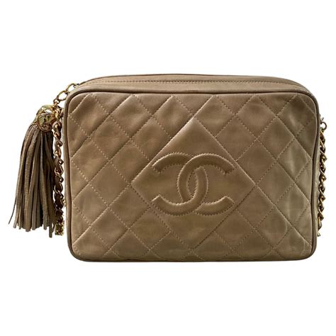 chanel beige camera bag